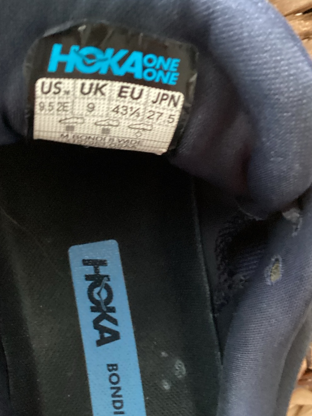 Hoka Men's Navy and Light Blue Cushioned Running Shoes - Picture 11 of 11